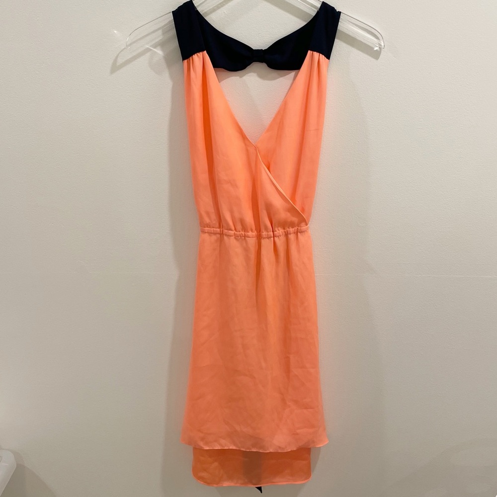 New American Eagle Neon Tie Back Mini Dress